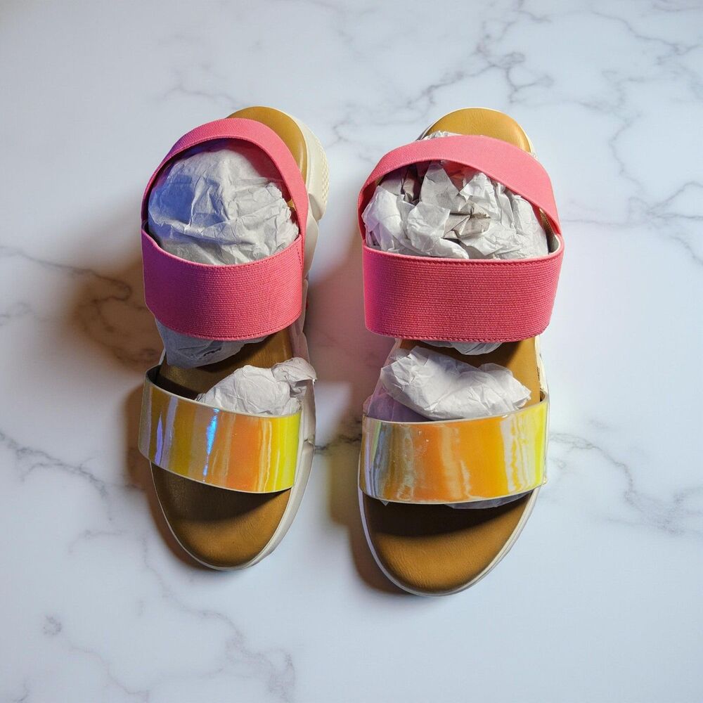 Dirty Laundry All Star Pink Slingback Sandals Size 8.5 NWOT